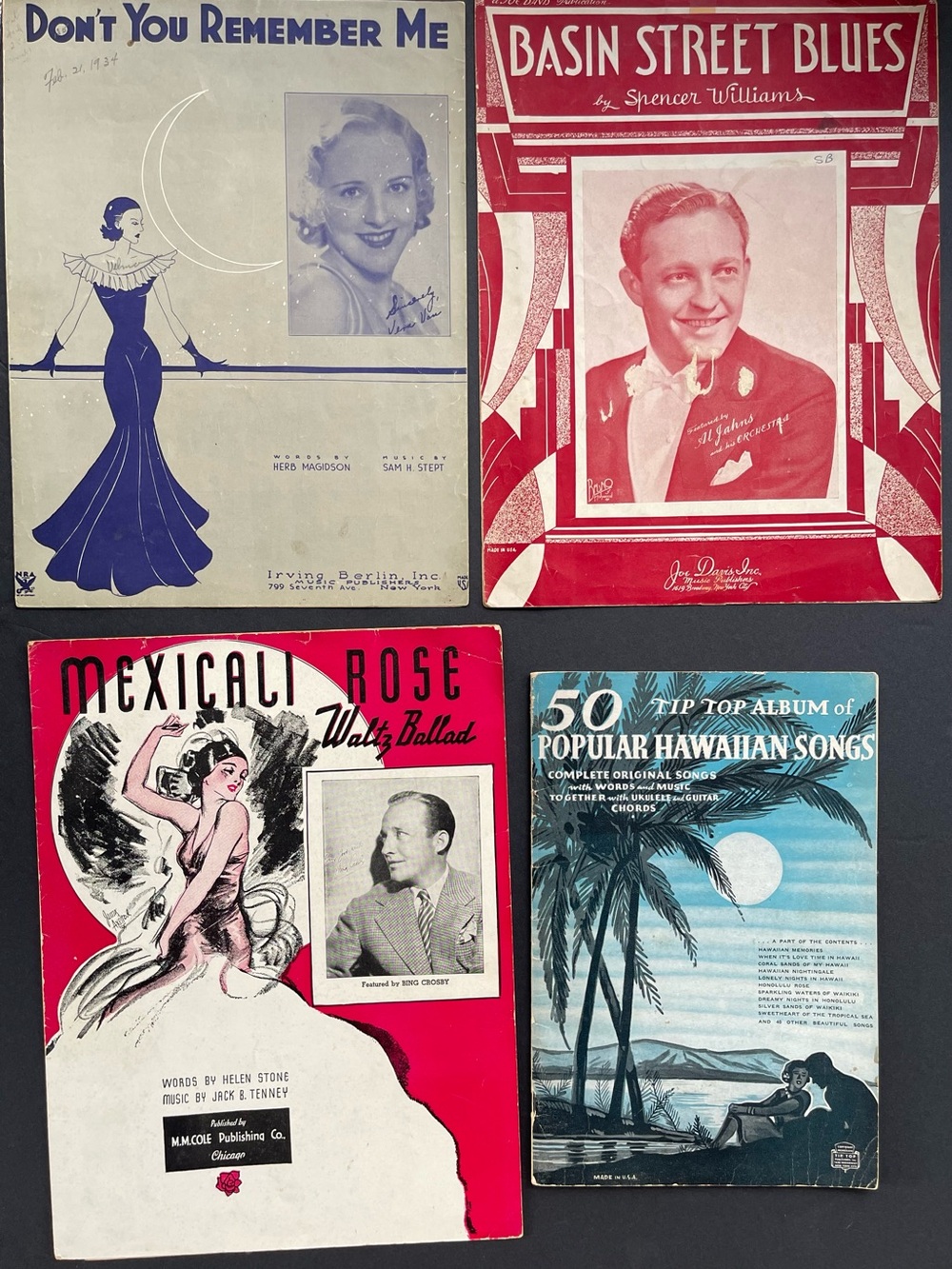 Vintage 1930’s Booklet Sheet Music Bundle of 4 Pieces